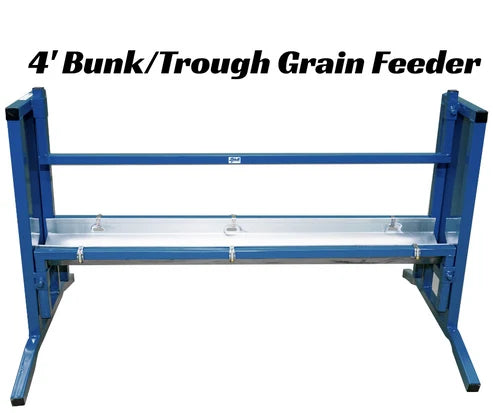 Sydell Bunk/Trough Grain Feeder | #0852F-4 / #0852F | 4' & 7' | Flat Trough | For Sheep & Goats