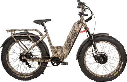 Rambo Megatron 5.0 Step-Thru AWD Electric Hunting Bike | Top Speed 36-38 mph | Range 65 Miles (Single Battery)