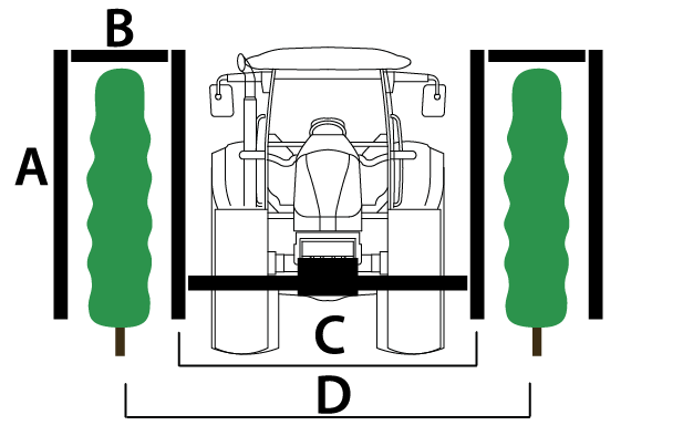 Rinieri Trimmer CRV Vision 2 Plus U With Blades With Joystick 7+2 | Vision 2 Plus Series | 41"-83" Cutting Width for Tractor