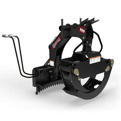 Virnig V20 Mini Skid Steer Rotating Log Grapple | Model CLG | Width 29.4" | Hydraulic Flow 15 To 25 GPM | For Mini Skid Steer
