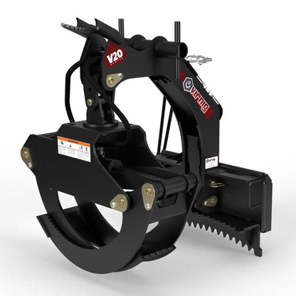 Virnig V20 Mini Skid Steer Rotating Log Grapple | Model CLG | Width 29.4" | Hydraulic Flow 15 To 25 GPM | For Mini Skid Steer