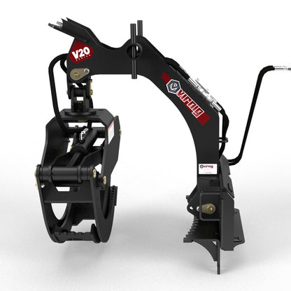 Virnig V20 Mini Skid Steer Rotating Log Grapple | Model CLG | Width 29.4" | Hydraulic Flow 15 To 25 GPM | For Mini Skid Steer