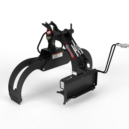 Virnig V20 Mini Skid Steer Rotating Log Grapple | Model CLG | Width 29.4" | Hydraulic Flow 15 To 25 GPM | For Mini Skid Steer