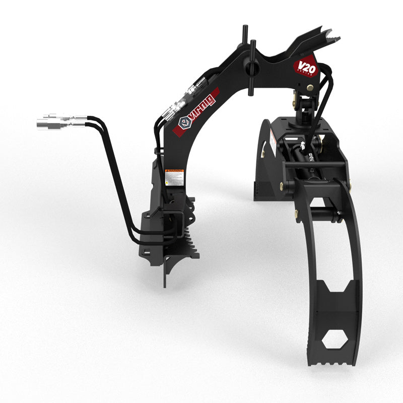 Virnig V20 Mini Skid Steer Rotating Log Grapple | Model CLG | Width 29.4" | Hydraulic Flow 15 To 25 GPM | For Mini Skid Steer