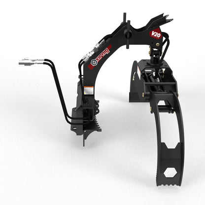 Virnig V20 Mini Skid Steer Rotating Log Grapple | Model CLG | Width 29.4" | Hydraulic Flow 15 To 25 GPM | For Mini Skid Steer