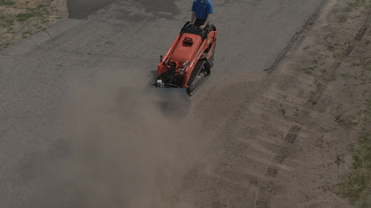 Virnig V20 Mini Skid Steer Angle Broom | Models CAB48 & CAB60 | Widths 48" & 60" | Hydraulic Flow 10 To 18 GPM | For Mini Skid Steers