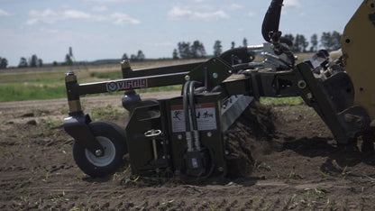 Virnig V20 Mini Skid Steer Power Rake | Mpdel CPR48 & CPR60 | Raking Widths 48" & 60" | Hydraulic Flow 10 To 18 GPM | For Mini Skid Steers