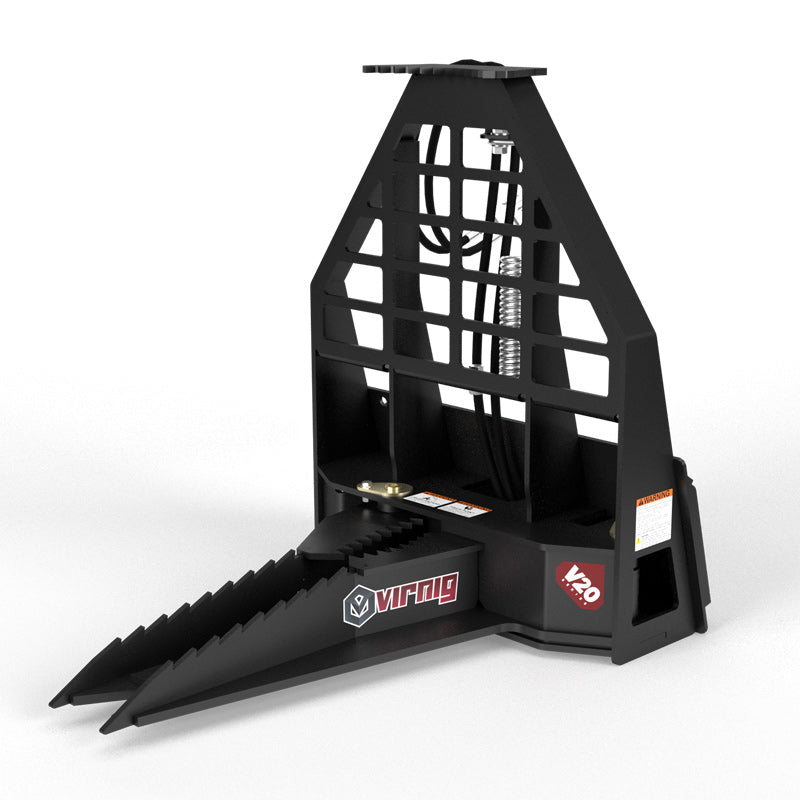 Virnig V20 Mini Skid Steer Digging Tree Puller | Model CTP | Width 26.5" | Hydraulic Flow 15 To 25 GPM | For Mini Skid Steers