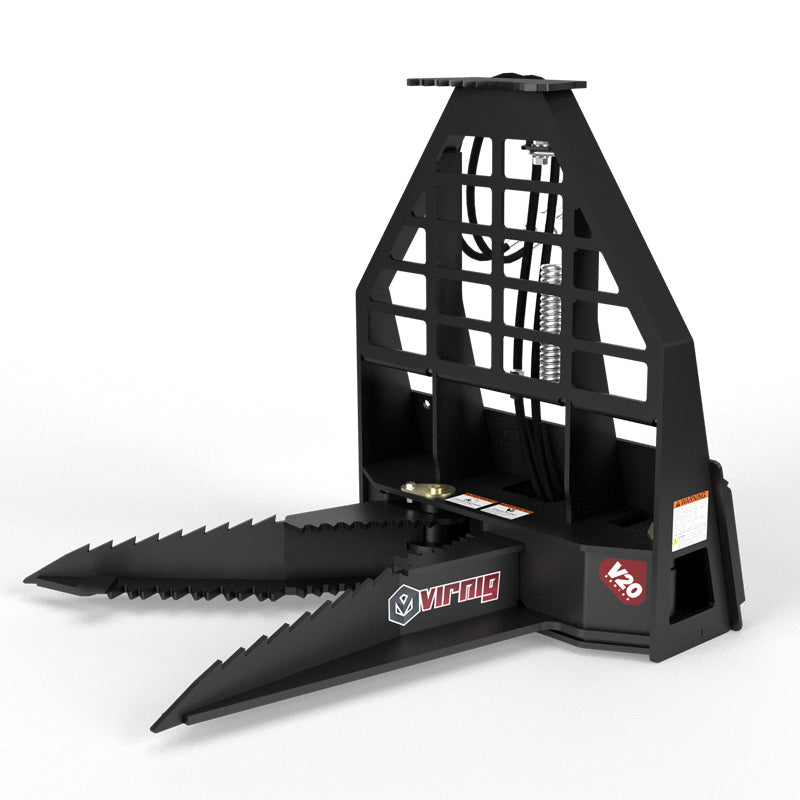 Virnig V20 Mini Skid Steer Digging Tree Puller | Model CTP | Width 26.5" | Hydraulic Flow 15 To 25 GPM | For Mini Skid Steers