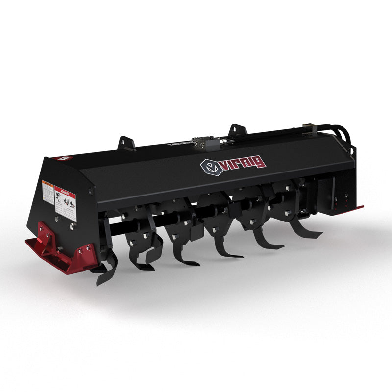 Virnig V20 Mini Skid Steer Tiller | Model CTRL48 | Width 48" | Hydraulic Flow 10 To 18 GPM | For Mini Skid Steers
