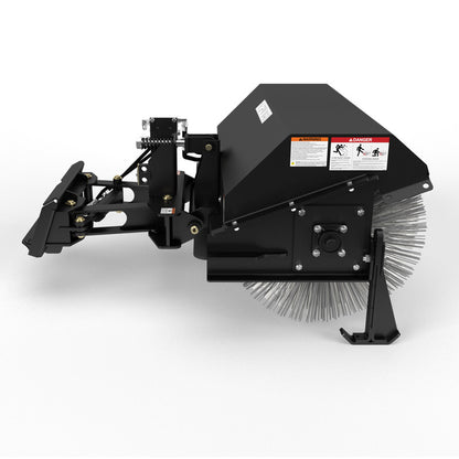 Virnig V20 Mini Skid Steer Angle Broom | Models CAB48 & CAB60 | Widths 48" & 60" | Hydraulic Flow 10 To 18 GPM | For Mini Skid Steers
