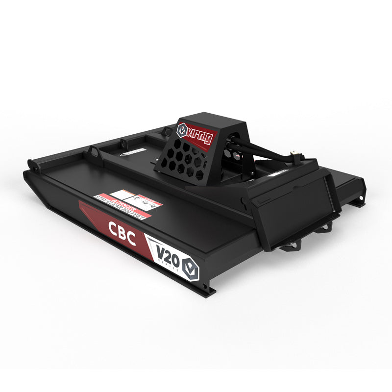 Virnig V20 Mini Skid Steer Closed Front Rotary Brush Cutter | Models CBC42 & CBC48 | Widths 42" To 48" | Hydraulic Flow 11 To 18 GPM | For Mini Skid Steer