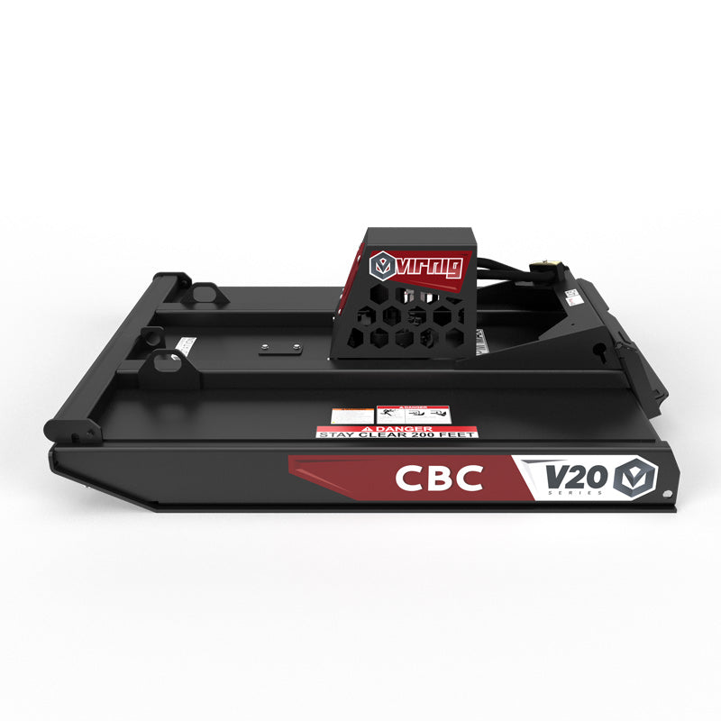 Virnig V20 Mini Skid Steer Closed Front Rotary Brush Cutter | Models CBC42 & CBC48 | Widths 42" To 48" | Hydraulic Flow 11 To 18 GPM | For Mini Skid Steer