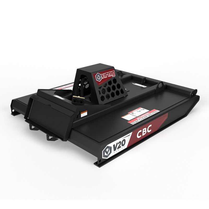 Virnig V20 Mini Skid Steer Closed Front Rotary Brush Cutter | Models CBC42 & CBC48 | Widths 42" To 48" | Hydraulic Flow 11 To 18 GPM | For Mini Skid Steer