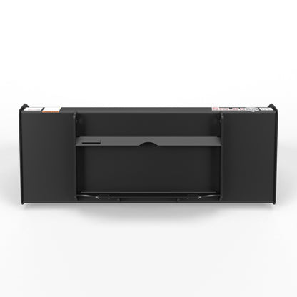 Virnig V20 Mini Skid Steer Low Profile Dirt Bucket | Models CLPB36, CLPB42, CLPB44 & CLPB48 | Widths 36" To 48" | Hydraulic Flow Range 15 To 25 GPM | For Mini Skid Steer