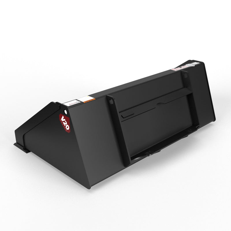 Virnig V20 Mini Skid Steer Low Profile Dirt Bucket | Models CLPB36, CLPB42, CLPB44 & CLPB48 | Widths 36" To 48" | Hydraulic Flow Range 15 To 25 GPM | For Mini Skid Steer