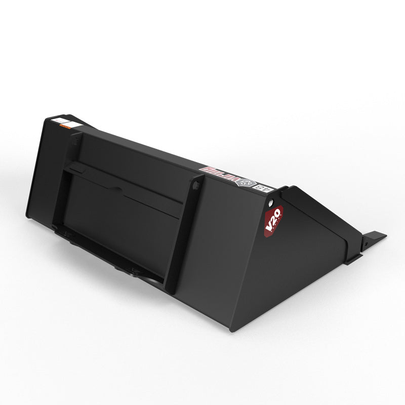 Virnig V20 Mini Skid Steer Low Profile Dirt Bucket | Models CLPB36, CLPB42, CLPB44 & CLPB48 | Widths 36" To 48" | Hydraulic Flow Range 15 To 25 GPM | For Mini Skid Steer