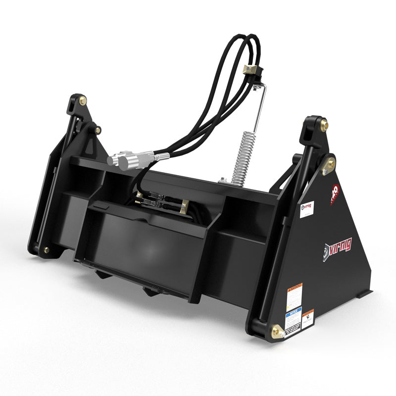 Virnig V20 Mini Skid Steer Multi-Purpose Bucket (4-in-1) | Models CMP36, CMP42, CMP48 & CMP54 | Widths 36" To 54" | Hydraulic Flow Range 15 To 25 GPM | For Mini Skid Steer