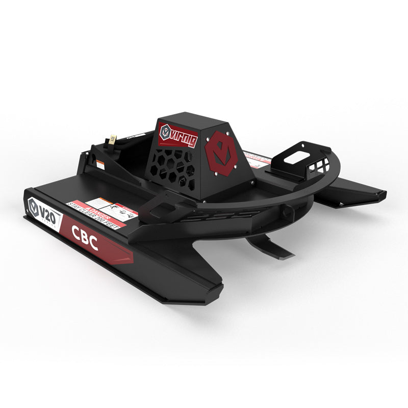 Virnig V20 Mini Skid Steer Open Front Rotary Brush Cutter | Models CBC42-O & CBC48-O | Widths 42" & 48" | Hydraulic Flow 11 To 18 GPM | For Mini Skid Steers