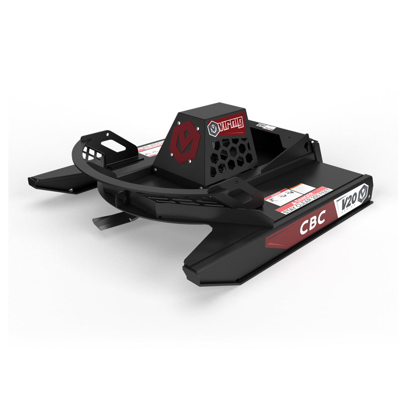 Virnig V20 Mini Skid Steer Open Front Rotary Brush Cutter | Models CBC42-O & CBC48-O | Widths 42" & 48" | Hydraulic Flow 11 To 18 GPM | For Mini Skid Steers