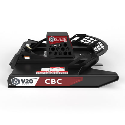 Virnig V20 Mini Skid Steer Open Front Rotary Brush Cutter | Models CBC42-O & CBC48-O | Widths 42" & 48" | Hydraulic Flow 11 To 18 GPM | For Mini Skid Steers