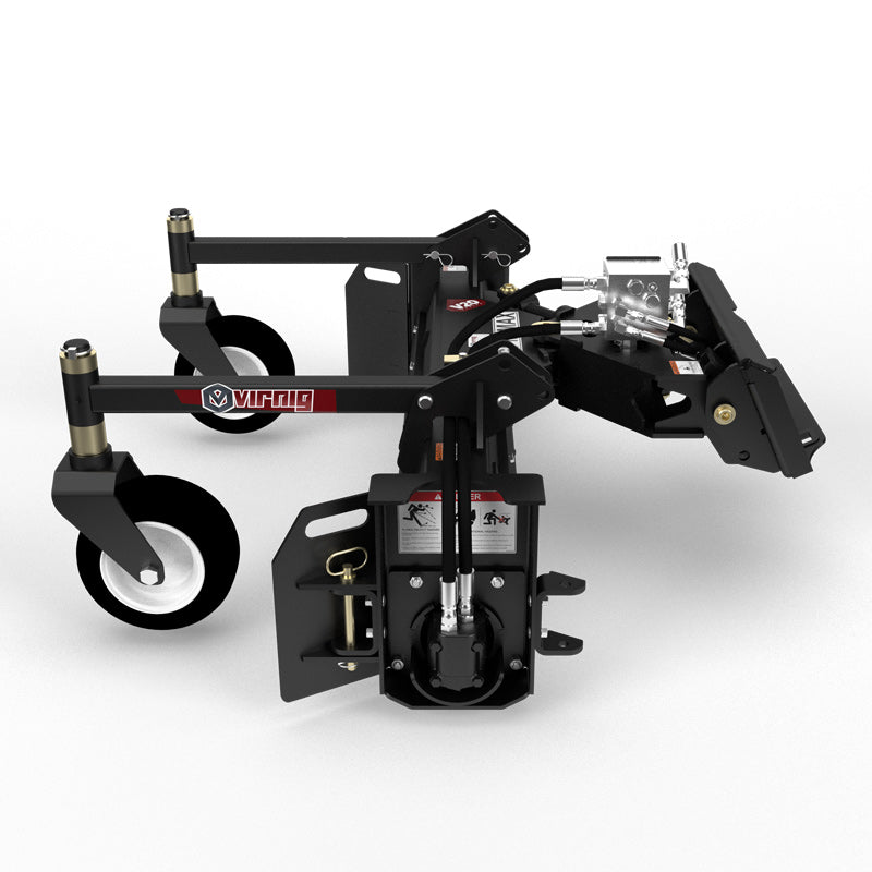 Virnig V20 Mini Skid Steer Power Rake | Mpdel CPR48 & CPR60 | Raking Widths 48" & 60" | Hydraulic Flow 10 To 18 GPM | For Mini Skid Steers