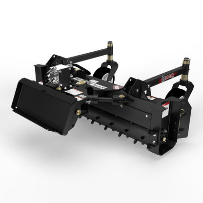 Virnig V20 Mini Skid Steer Power Rake | Mpdel CPR48 & CPR60 | Raking Widths 48" & 60" | Hydraulic Flow 10 To 18 GPM | For Mini Skid Steers