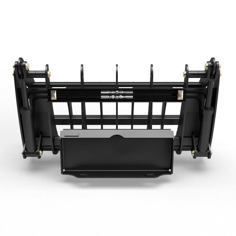 Virnig V20 Mini Skid Steer Root Rake Grapple | Models CRG36, CRG42 & CRG48 | Widths 36" To 48" | Hydraulic Flow Range 15 To 25 GPM | For Mini Skid Steers