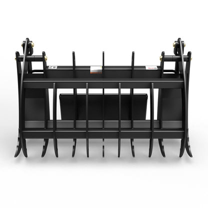 Virnig V20 Mini Skid Steer Root Rake Grapple | Models CRG36, CRG42 & CRG48 | Widths 36" To 48" | Hydraulic Flow Range 15 To 25 GPM | For Mini Skid Steers