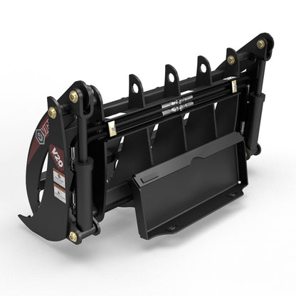 Virnig V20 Mini Skid Steer Root Rake Grapple | Models CRG36, CRG42 & CRG48 | Widths 36" To 48" | Hydraulic Flow Range 15 To 25 GPM | For Mini Skid Steers