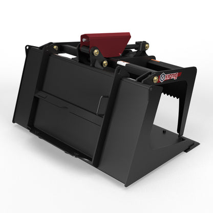 Virnig V20 Mini Skid Steer Scrap Grapple | Models CSG36, CSG42, CSG48 | Widths 36" to 48" | Hydraulic Flow 15–25 GPM | For Mini Skid Steers