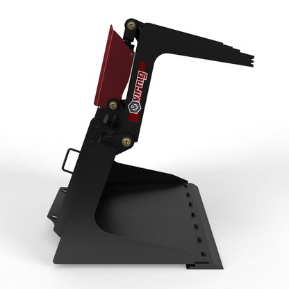 Virnig V20 Mini Skid Steer Scrap Grapple | Models CSG36, CSG42, CSG48 | Widths 36" to 48" | Hydraulic Flow 15–25 GPM | For Mini Skid Steers