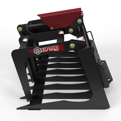Virnig V20 Mini Skid Steer Skeleton Grapple | Models CSGV36, CSGV42 & CSGV48 | Widths 36" To 48" | Hydraulic Flow Range 15 To 25 GPM | For Mini Skid Steer