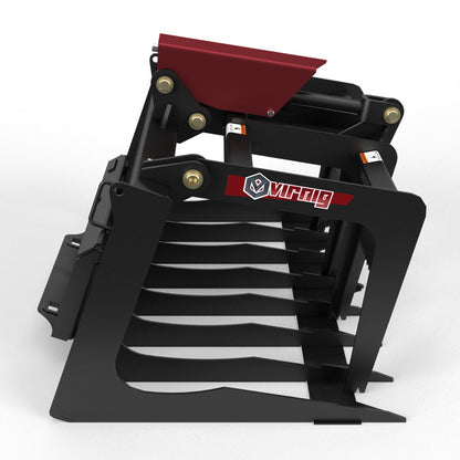 Virnig V20 Mini Skid Steer Skeleton Grapple | Models CSGV36, CSGV42 & CSGV48 | Widths 36" To 48" | Hydraulic Flow Range 15 To 25 GPM | For Mini Skid Steer
