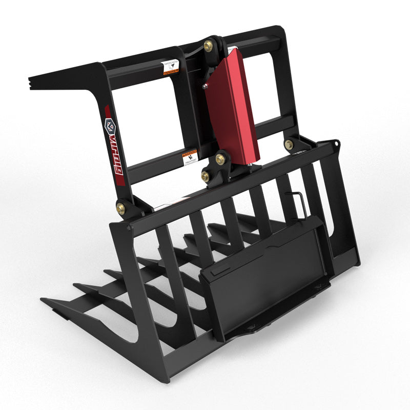 Virnig V20 Mini Skid Steer Skeleton Grapple | Models CSGV36, CSGV42 & CSGV48 | Widths 36" To 48" | Hydraulic Flow Range 15 To 25 GPM | For Mini Skid Steer