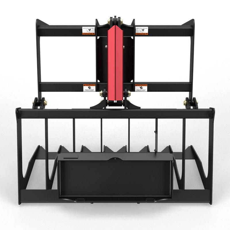 Virnig V20 Mini Skid Steer Skeleton Grapple | Models CSGV36, CSGV42 & CSGV48 | Widths 36" To 48" | Hydraulic Flow Range 15 To 25 GPM | For Mini Skid Steer