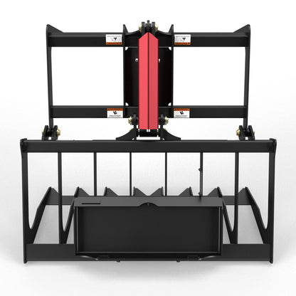 Virnig V20 Mini Skid Steer Skeleton Grapple | Models CSGV36, CSGV42 & CSGV48 | Widths 36" To 48" | Hydraulic Flow Range 15 To 25 GPM | For Mini Skid Steer