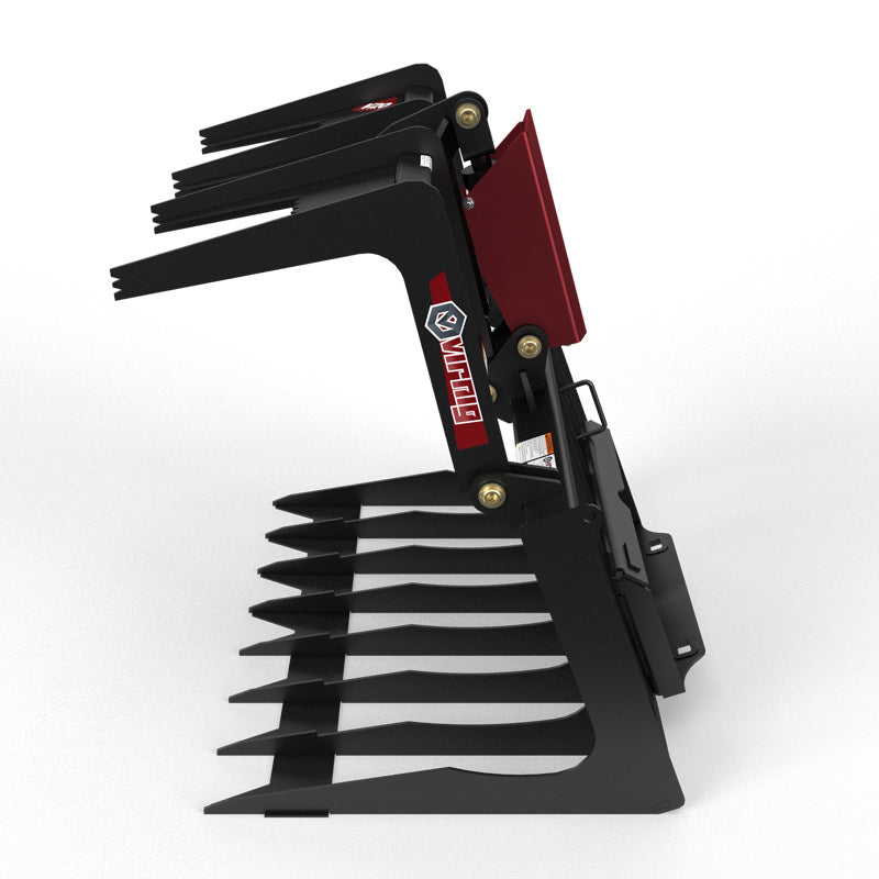 Virnig V20 Mini Skid Steer Skeleton Grapple | Models CSGV36, CSGV42 & CSGV48 | Widths 36" To 48" | Hydraulic Flow Range 15 To 25 GPM | For Mini Skid Steer