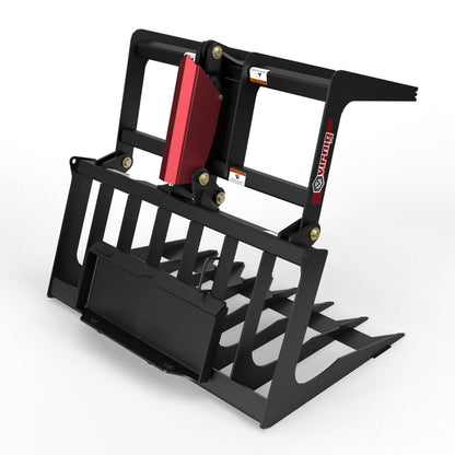 Virnig V20 Mini Skid Steer Skeleton Grapple | Models CSGV36, CSGV42 & CSGV48 | Widths 36" To 48" | Hydraulic Flow Range 15 To 25 GPM | For Mini Skid Steer