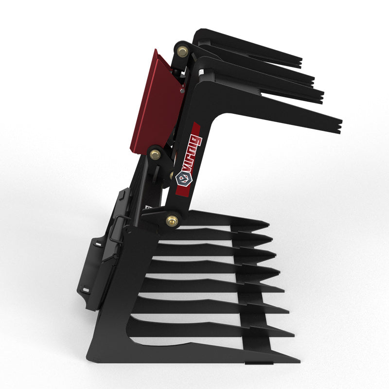 Virnig V20 Mini Skid Steer Skeleton Grapple | Models CSGV36, CSGV42 & CSGV48 | Widths 36" To 48" | Hydraulic Flow Range 15 To 25 GPM | For Mini Skid Steer