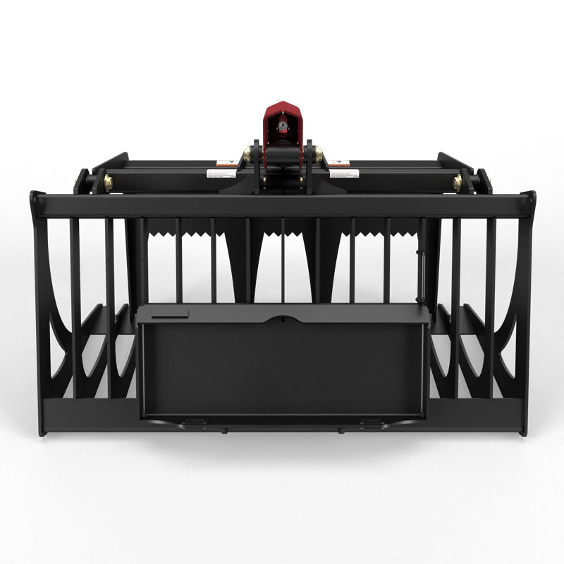 Virnig V20 Mini Skid Steer Skeleton Rock Grapple | Models CSRG36, CSRG42 & CSRG48 | Widths 36" To 48" | Hydraulic Flow Range 15 To 25 GPM | For Mini Skid Steer