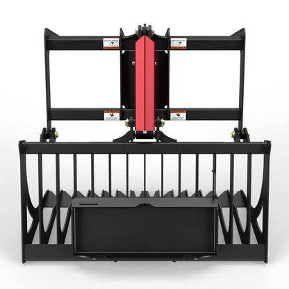 Virnig V20 Mini Skid Steer Skeleton Rock Grapple | Models CSRG36, CSRG42 & CSRG48 | Widths 36" To 48" | Hydraulic Flow Range 15 To 25 GPM | For Mini Skid Steer