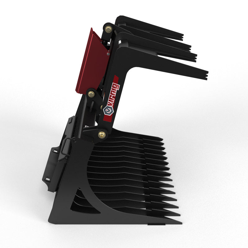 Virnig V20 Mini Skid Steer Skeleton Rock Grapple | Models CSRG36, CSRG42 & CSRG48 | Widths 36" To 48" | Hydraulic Flow Range 15 To 25 GPM | For Mini Skid Steer