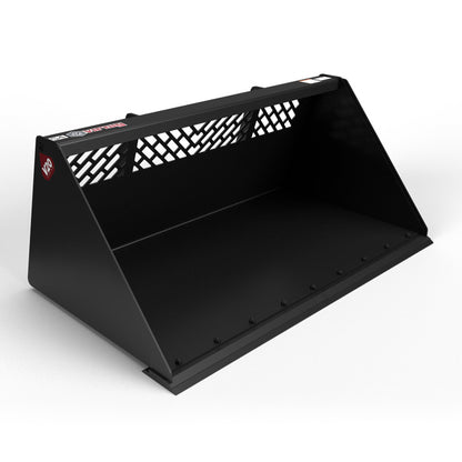 Virnig V20 Mini Skid Steer Snow/Light Material Bucket | Models CLMB36 To CLMB60 | Widths 36" To 60" | Hydraulic Flow Range 15 To 25 GPM | For Mini Skid Steer