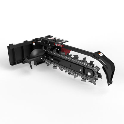 Virnig V20 Mini Skid Steer Trencher | Models CTRN36-18 & CTRN48-18 | 36" To 48" Dig Depth | Hydraulic Flow 10 To 18 GPM | For Mini Skid Steers