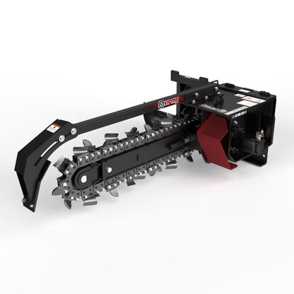 Virnig V20 Mini Skid Steer Trencher | Models CTRN36-18 & CTRN48-18 | 36" To 48" Dig Depth | Hydraulic Flow 10 To 18 GPM | For Mini Skid Steers