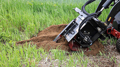 Virnig V20 Mini Skid Steer Trencher | Models CTRN36-18 & CTRN48-18 | 36" To 48" Dig Depth | Hydraulic Flow 10 To 18 GPM | For Mini Skid Steers