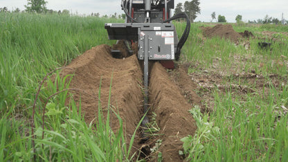 Virnig V20 Mini Skid Steer Trencher | Models CTRN36-18 & CTRN48-18 | 36" To 48" Dig Depth | Hydraulic Flow 10 To 18 GPM | For Mini Skid Steers