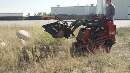Virnig V20 Mini Skid Steer Multi-Purpose Bucket (4-in-1) | Models CMP36, CMP42, CMP48 & CMP54 | Widths 36" To 54" | Hydraulic Flow Range 15 To 25 GPM | For Mini Skid Steer