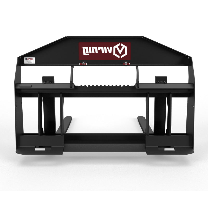 Virnig V30 Compact Tractor Rail Pallet Fork | Models PF3622-CT & PF4222-CT | Tine Length 36.0 & 42.0 | Width 50.5" | Horsepower 25 To 35 HP | For Compact Tractors